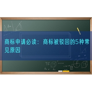 商标申请必读：商标被驳回的5种常见原因