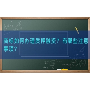 商标如何办理质押融资？有哪些注意事项？