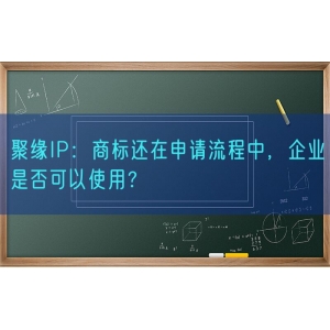 聚缘知产：商标还在申请流程中，企业是否可以使用？